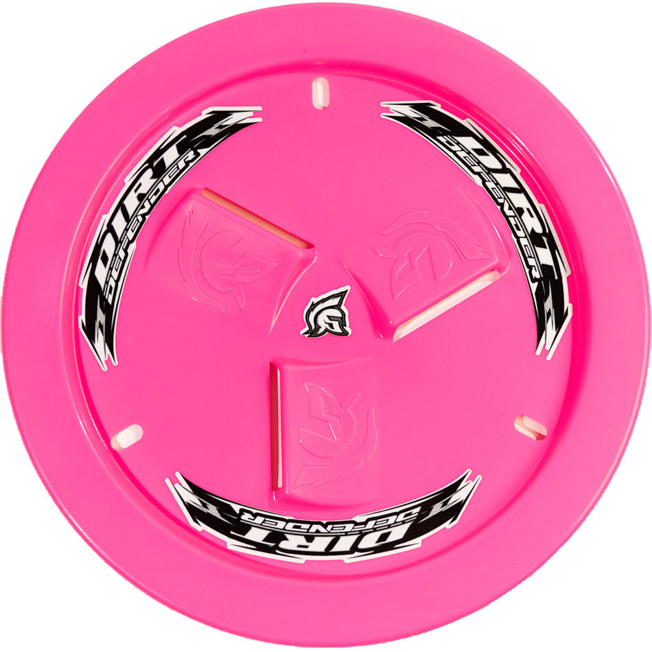 Dirt Defender Quick Release Fastener Mud Cover Vented Cover Only Plastic - Fluorescent Pink