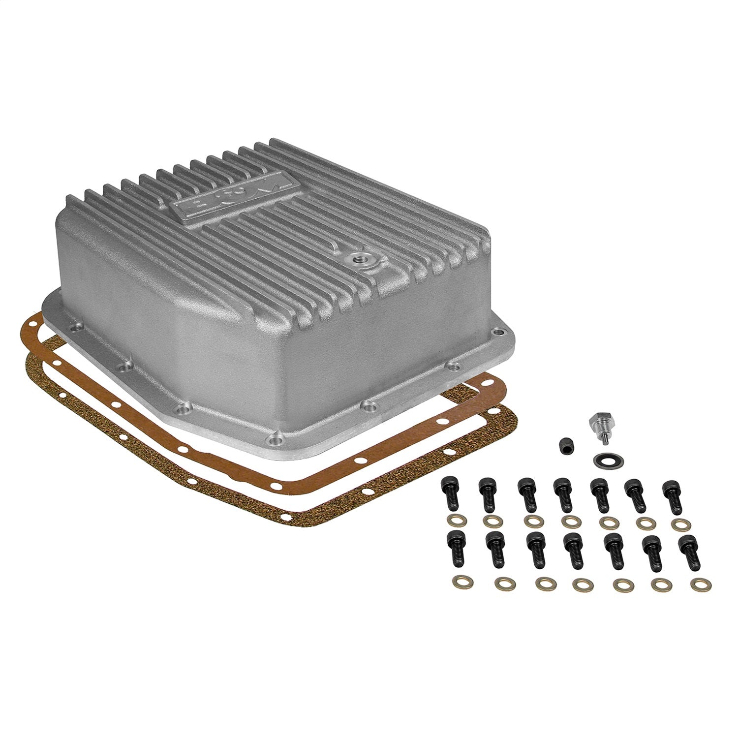B&M Deep Sump Transmission Pan Adds 3.0 qt Capacity Aluminum Natural - AOD/AODE/4R70W