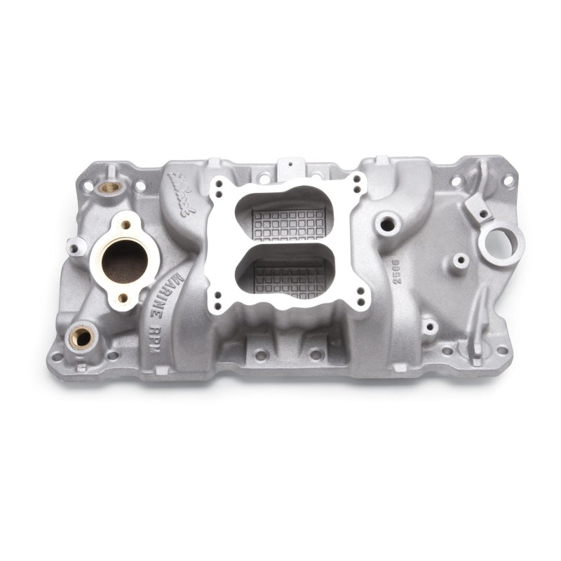 Edelbrock Performer RPM Marine Square Bore Dual Plane Intake Manifold - Small Block Chevy
