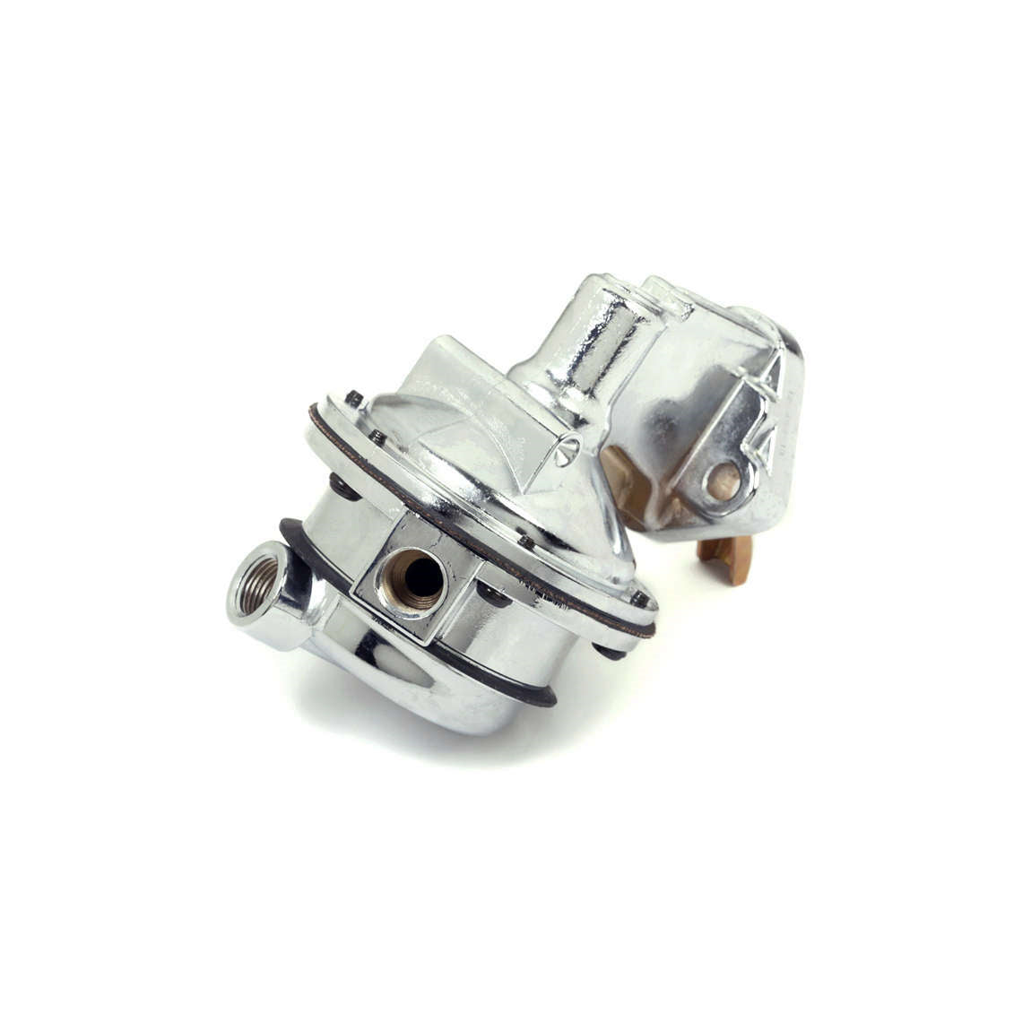 Holley Mechanical Fuel Pump - 130 gph - 7.5-9 psi - 3/8 in NPT Female Inlet / Outlet - Polished - Gas - Big Block Chevy