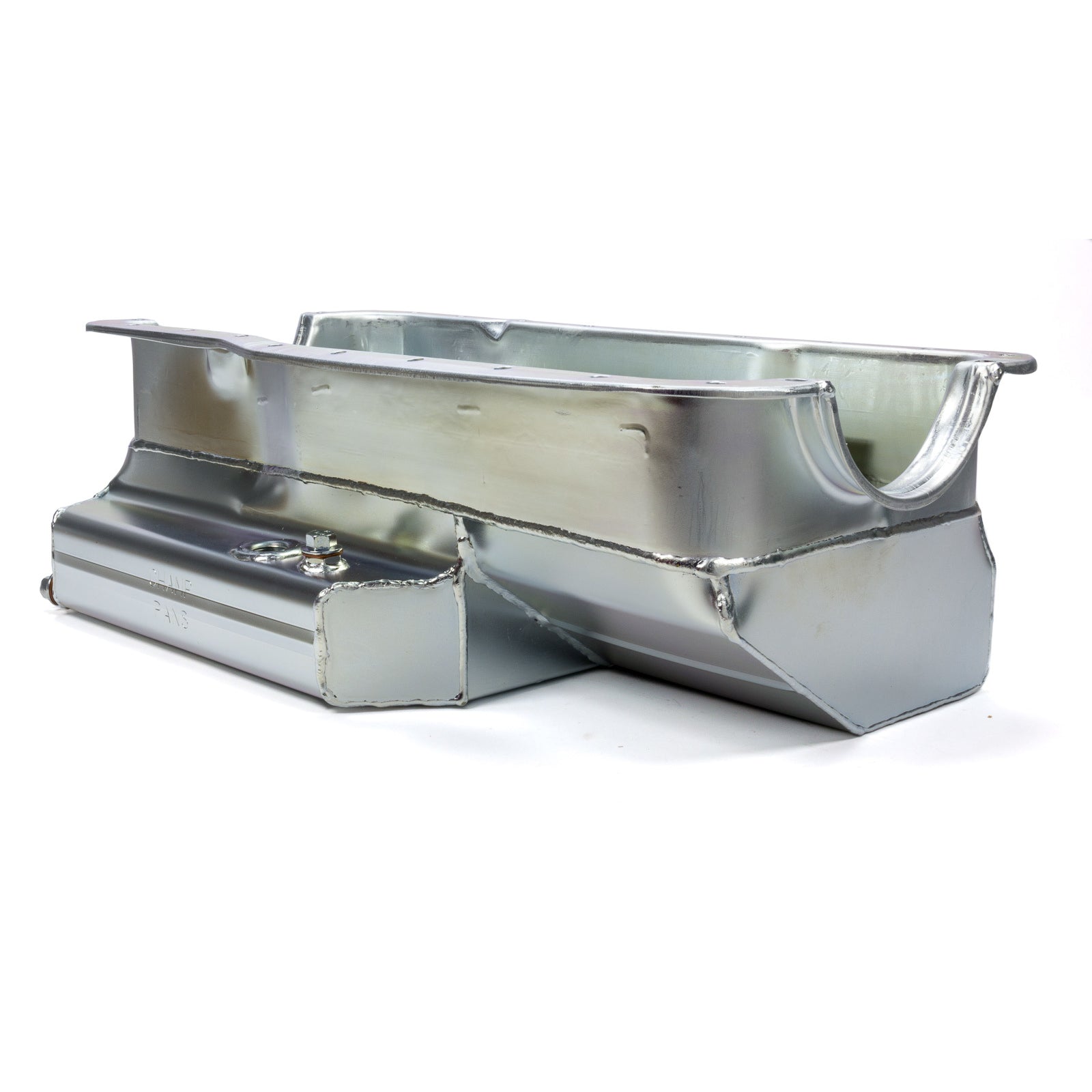 Champ Pans Competition Engine Oil Pan - Rear Sump - Baffled - 10-1/2 qt - 7" Deep - Steel - Zinc Plated - Small Block Ford