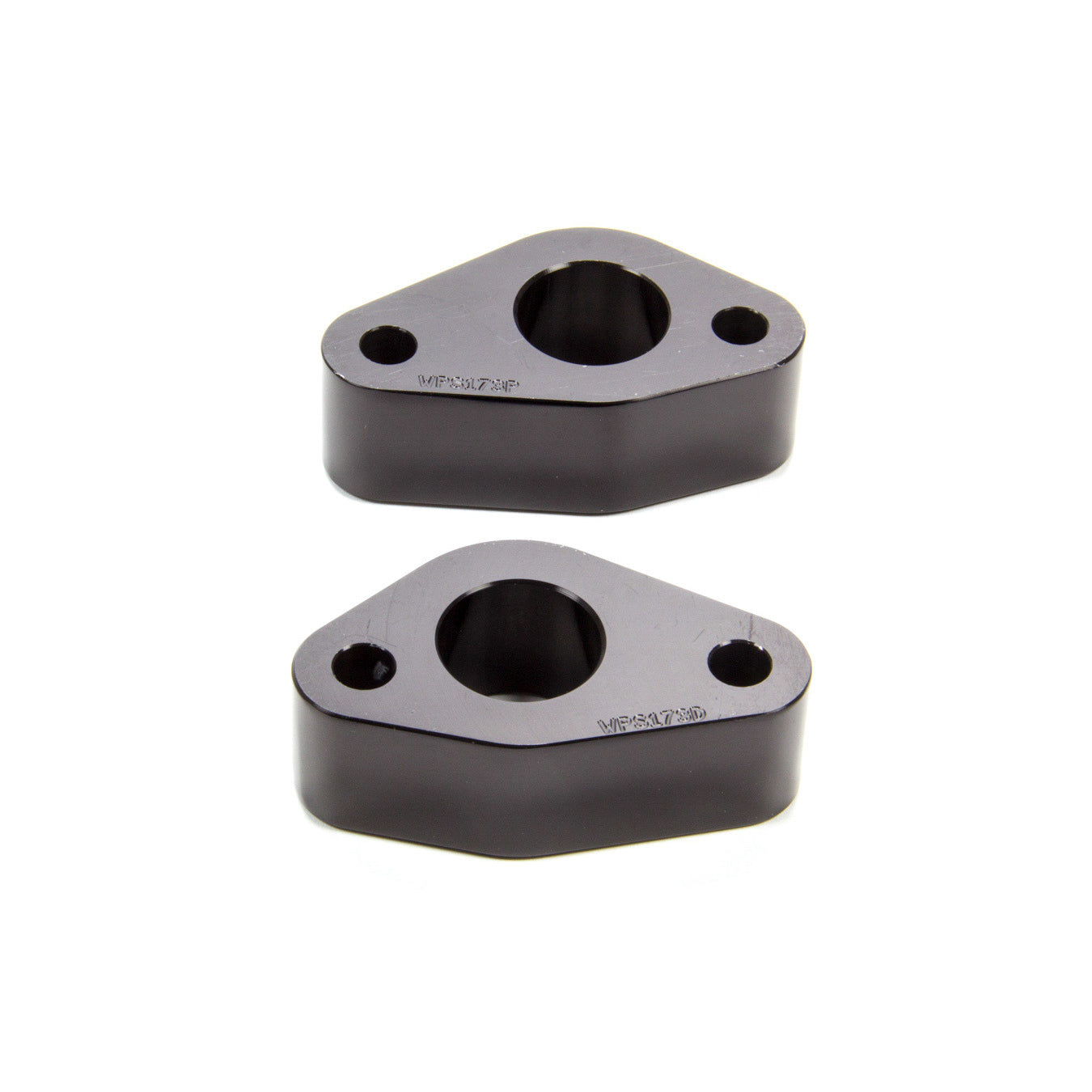 Meziere Enterprises 0.900" Thick Water Pump Spacer O-Ring Seals Aluminum Black Anodize - Late Small Block Ford