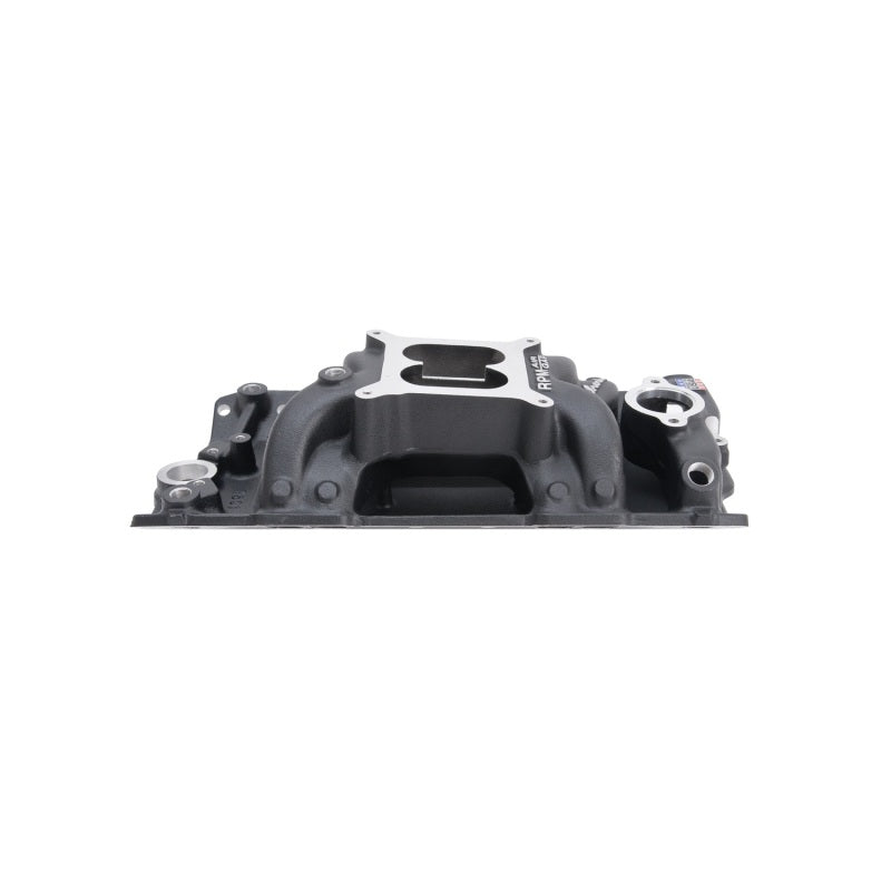 Edelbrock NASCAR Edition RPM Air-Gap Manifold - SB Chevy 262-400 - 1500 to 6500 RPM - Black Finish