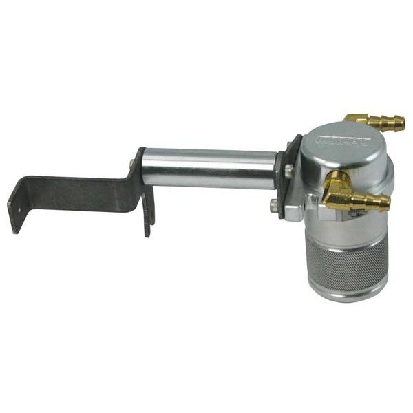 Moroso Air-Oil Separator - 2.125 in Diameter - 4.5 in Tall - 1/2 in NPT Female Inlet / Outlet - Polished - SS / ZL1 - Chevy Camaro 2012-15