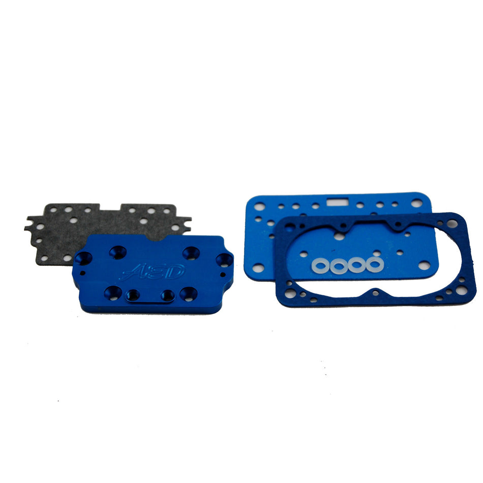 AED Metering Plate - Blue Anodized - Holley 4160 Carburetors 6330