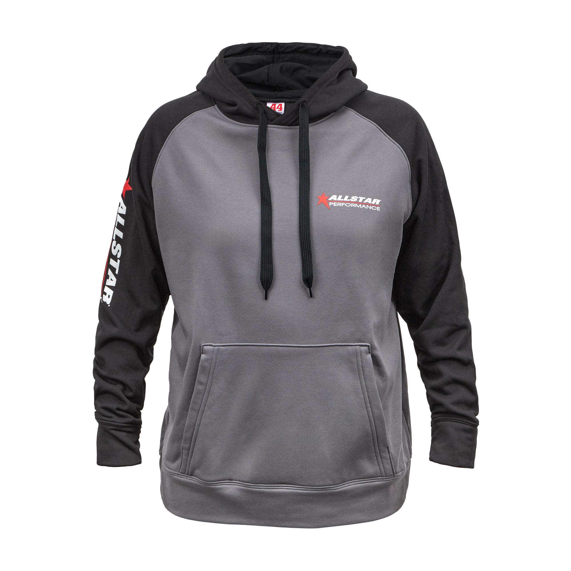 Allstar Performance Allstar Hooded Sweatshirt Silver/Black, Large