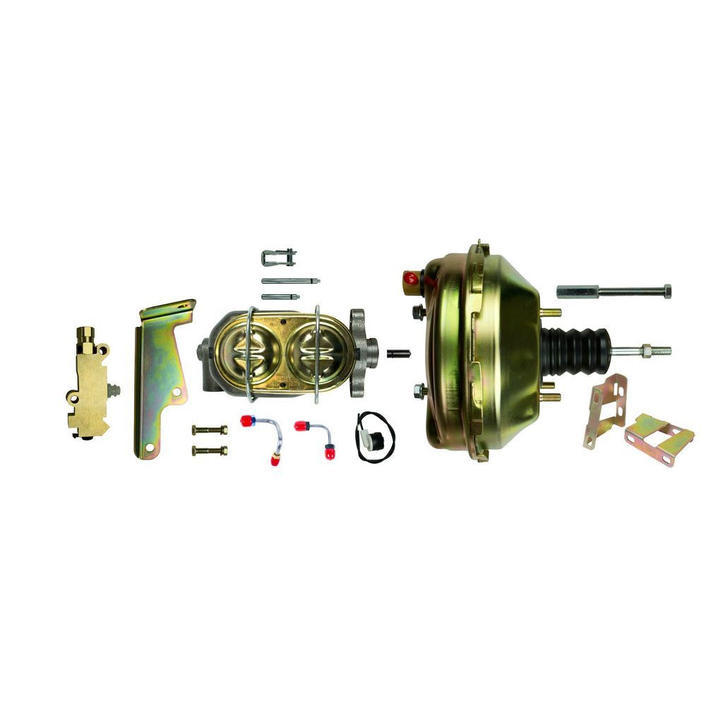 Right Stuff Detailing Brake Booster and Master Cylinder Kit - 9" Booster - Disc/Drum