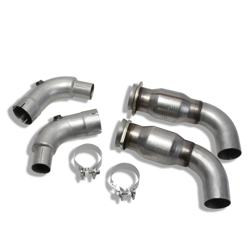 BBK Performance Mid-Pipes Intermediate Pipes 3" Diameter Catted Steel - Aluminized