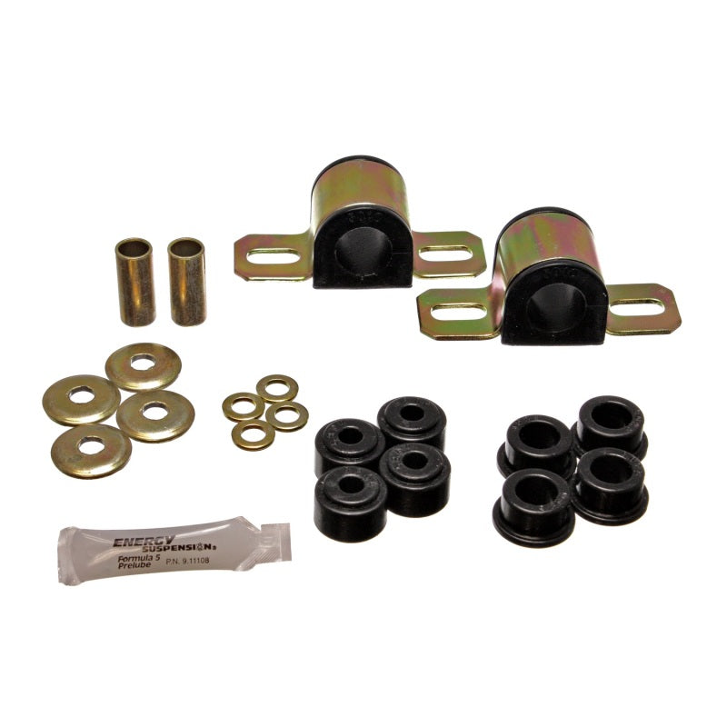 Energy Suspension Hyper-Flex Front Sway Bar Bushing - 25 mm Bar - Black / Cadmium - Jeep 1984-2001