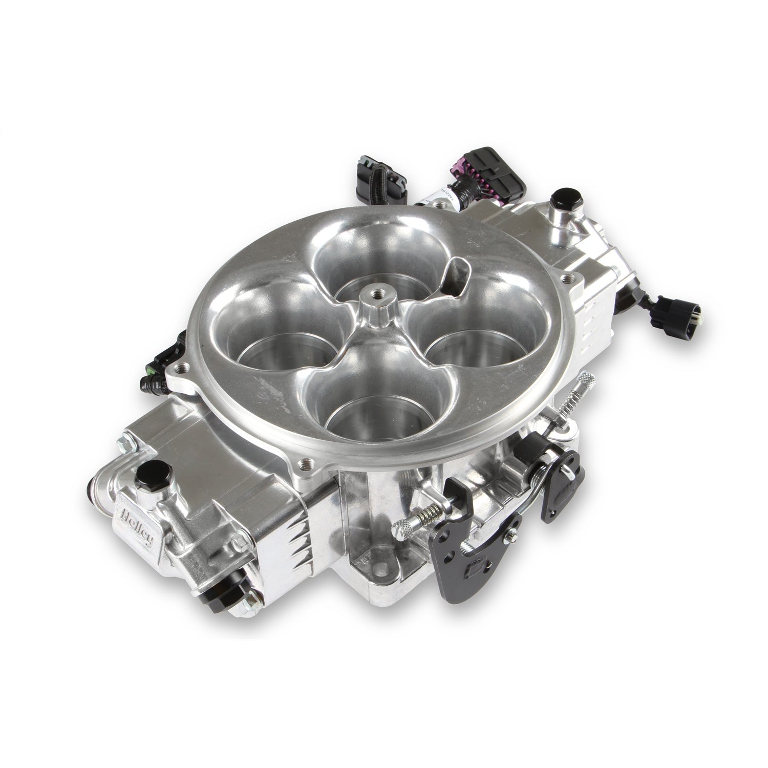 Holley EFI Terminator X Stealth Fuel Injection System - Multi Port - Power Module/Programmer/02 Sensor - Stainless - Polished