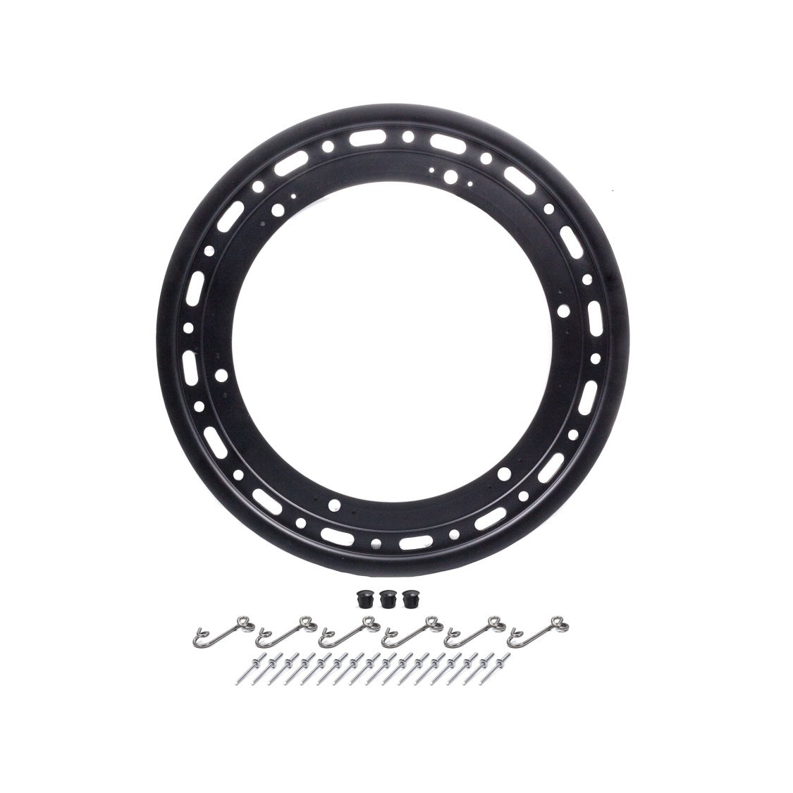 Weld Racing 15" 16 Hole Bead Lock Ring w/6-Tabs - Black