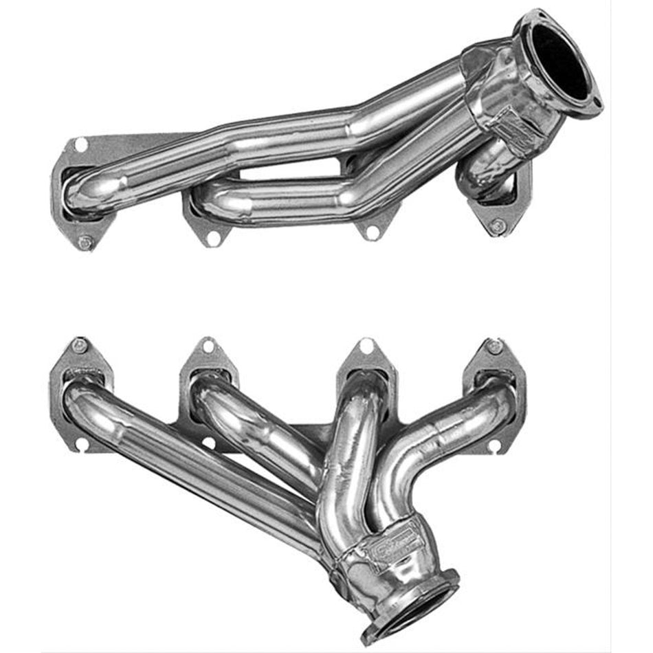 Sanderson Block Hugger Headers - 1-3/4" Primary - 3" Collector - Steel - Ford FE-Series - Ford Passenger Car 1965-71