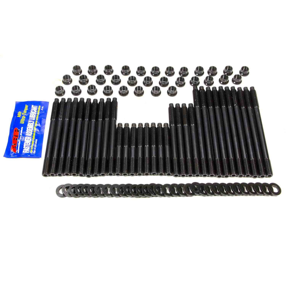 ARP Cylinder Head Stud Kit - 12 Point Nuts - Chromoly - Black Oxide - Aftermarket Head - Big Block Chevy 135-4302
