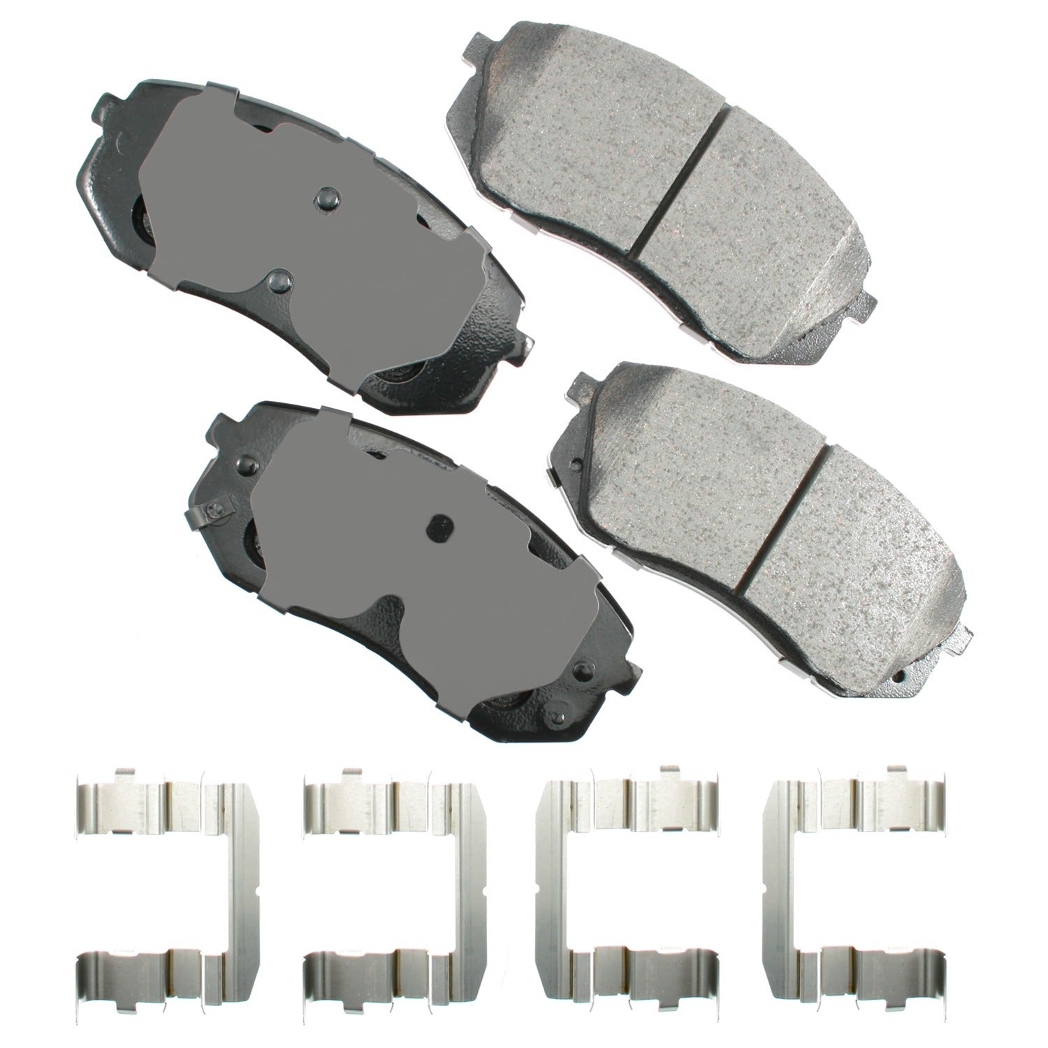 Akebono Brakes ProACT Front Brake Pads - Hyundai Sonata 2015/Tucson 2010-15/Kia Sportage 2011-16 (Set of 4)