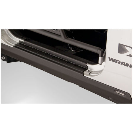 Bushwacker Trail Armor Rocker Panel Guard - Stick-On Plastic - Black - 2 Door