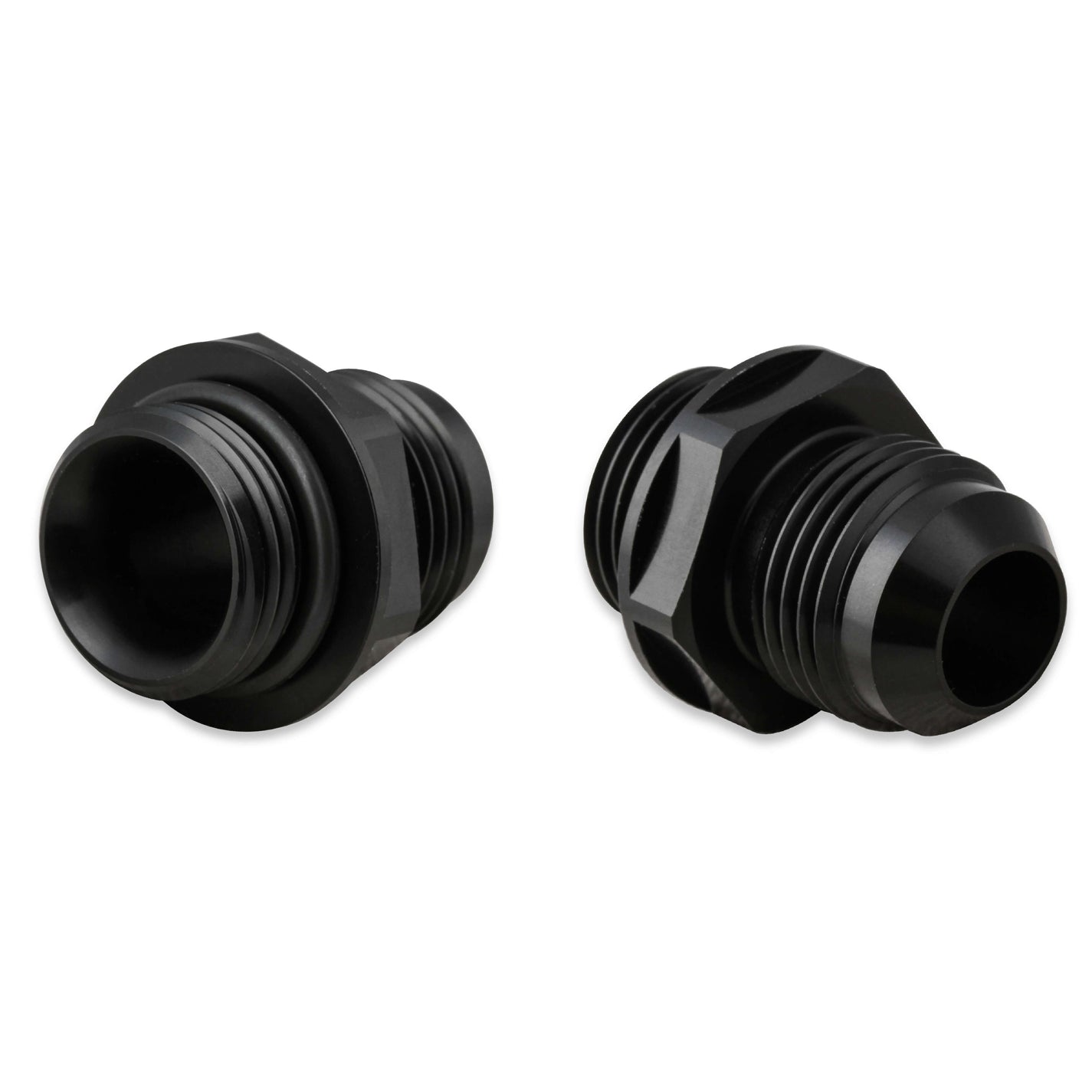 Earl's -10 AN Oil Cooler Adapter 2 Pack - Black