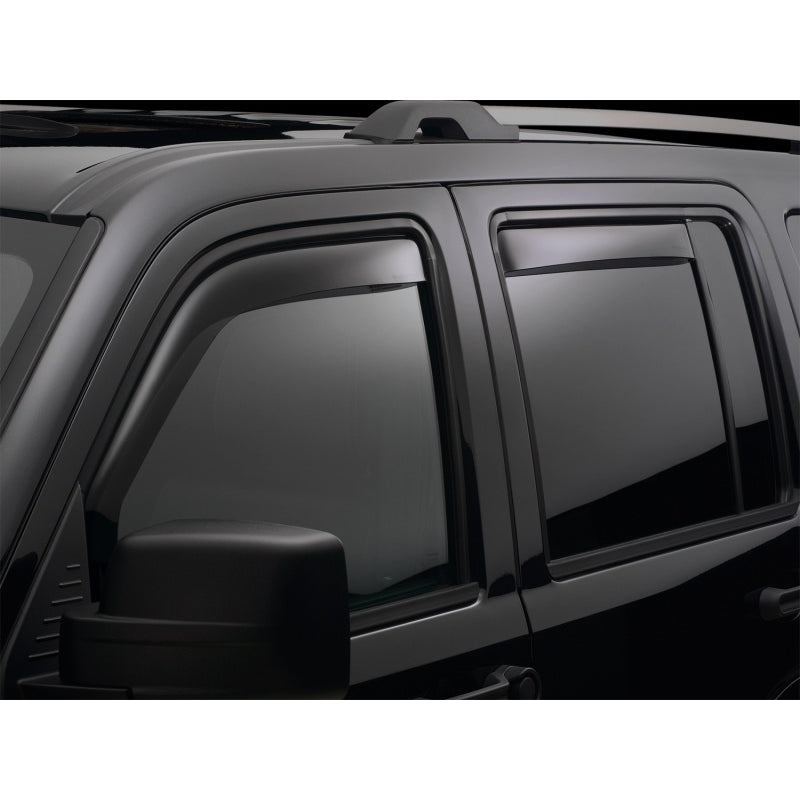 WeatherTech Front / Rear Side Window Visor - 3 mm Thick - Snap-In / Stick-On - Dark Smoke - GM Fullsize Truck 2014-15 82740