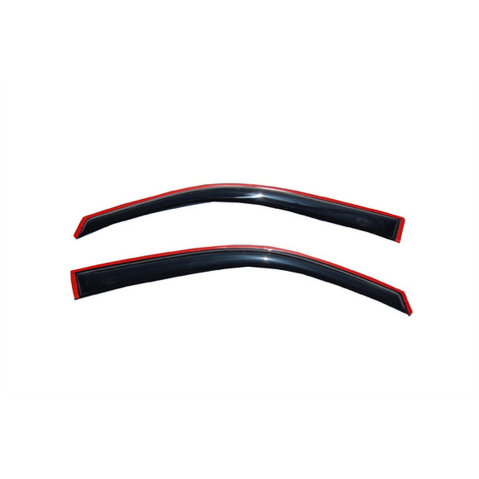 Auto Ventshade Front In-Channel Ventvisor - Stick-On - Dark Smoke - Extended or Standard Cab - Ford Fullsize Truck 2009-14 - Pair