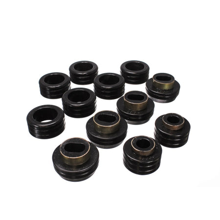 Energy Suspension Hyper-Flex Body Mount Bushing - Black / Cadmium - GM Compact Truck 1982-2003