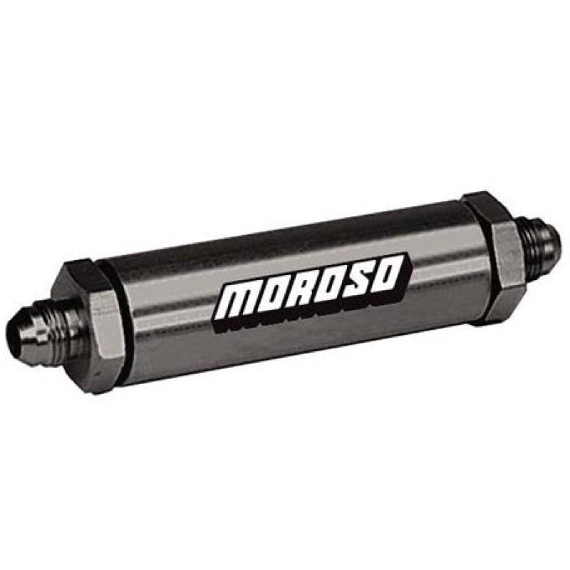 Moroso -12 AN In-Line Screened Oil Filter - 3/4" -12 AN Fittings