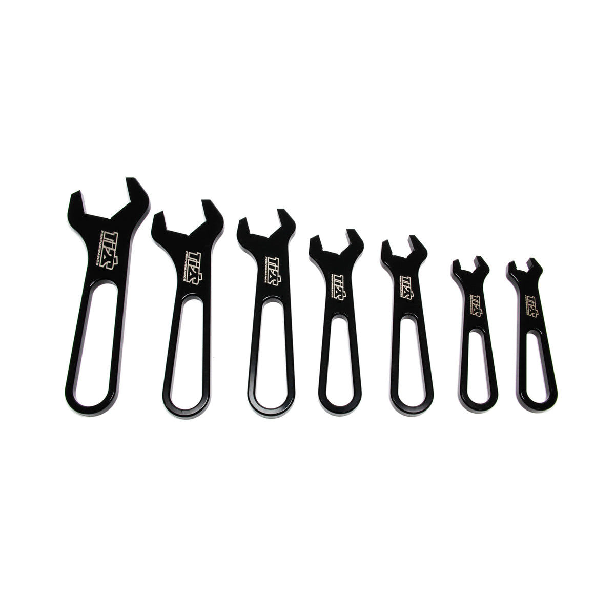 Ti22 AN Wrench Set Aluminum -3 Through -16 - Black