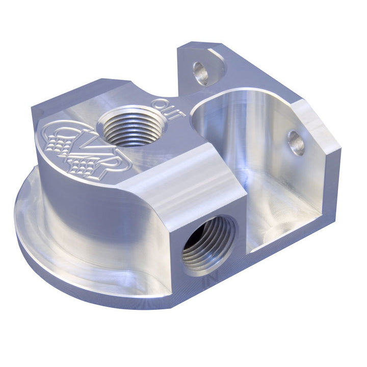 CVR Performance Billet Aluminum Remote Oil Filter Mount GM