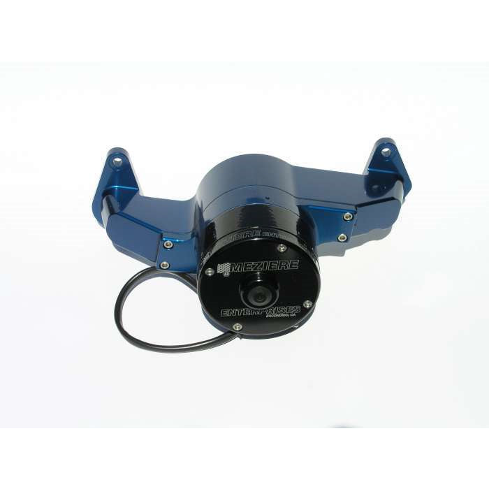 Meziere BB Ford Billet Electric Water Pump - Blue