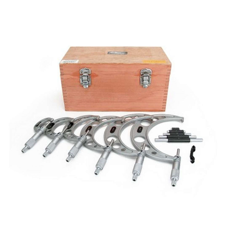 Powerhouse Outside Micrometer Set: 0-6" .0001"