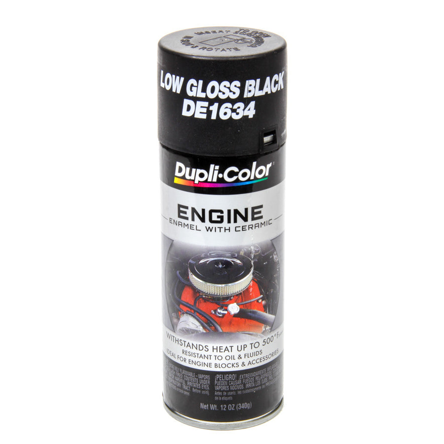 Dupli-Color® Engine Enamel - 12 oz. Can - GM, Chrysler Low Gloss Black
