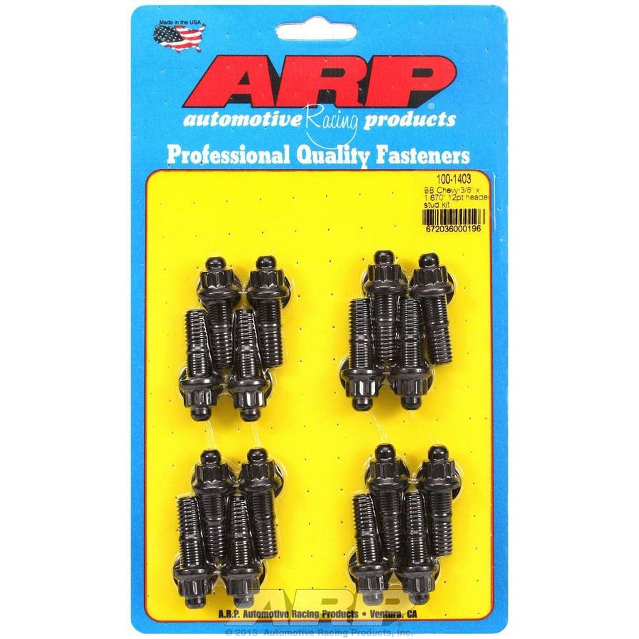 ARP Header Stud Kit - 12 Point 3/8 x 1.670 OAL (16)