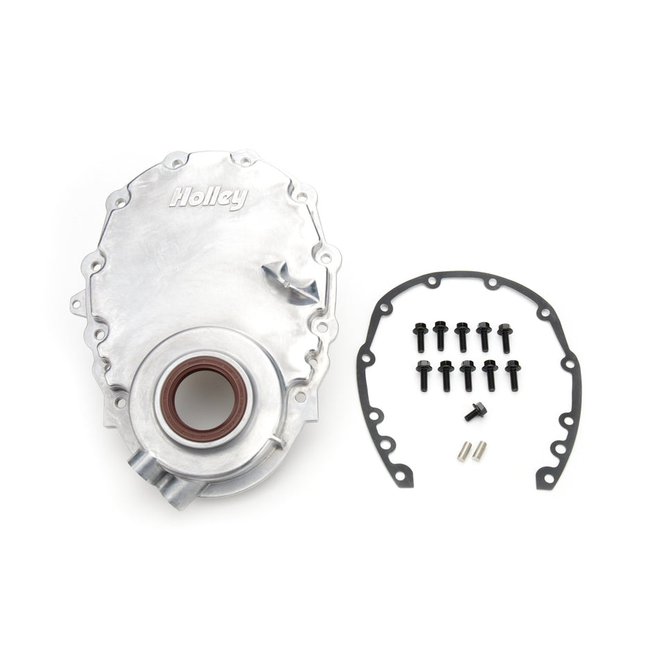 Holley Timing Cover - 1-Piece - Small Block Chevy