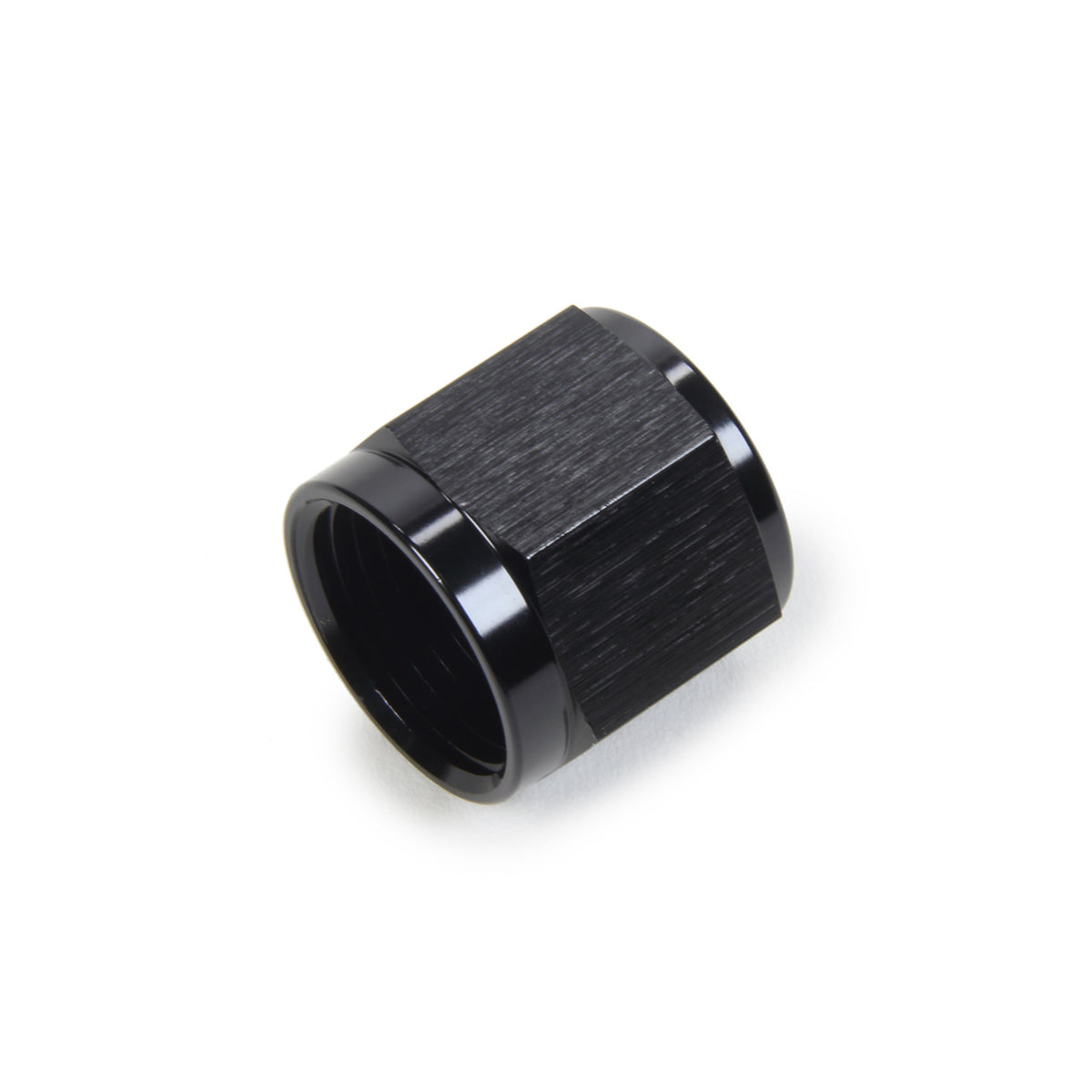 Triple X Race Co. Tube Nut Fitting 10 AN 5/8" Tube Aluminum - Black Anodize