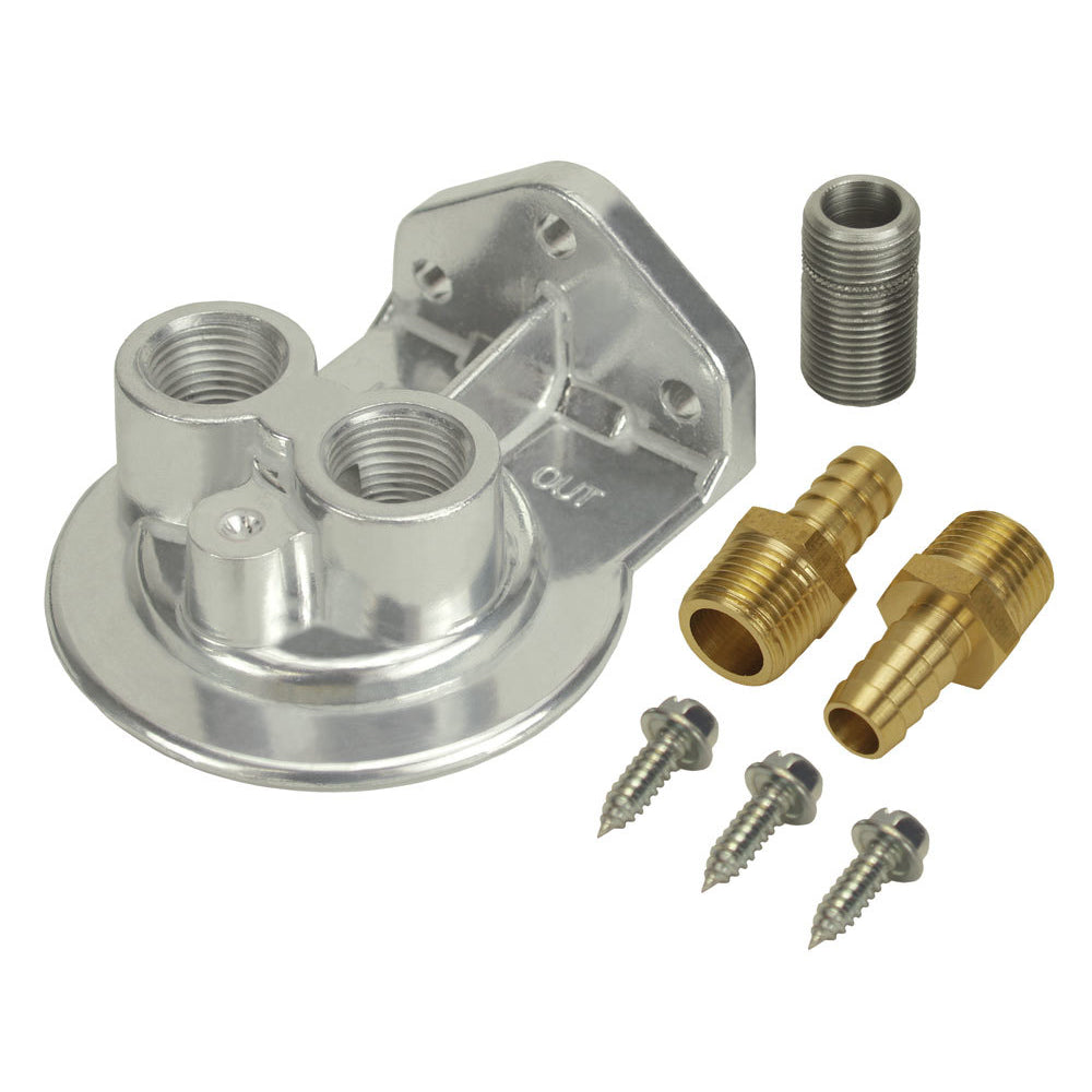 Derale Oil Filter Mount - Ports Up