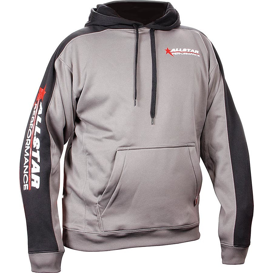Allstar Performance Allstar Hooded Sweatshirt Silver/Black, Medium