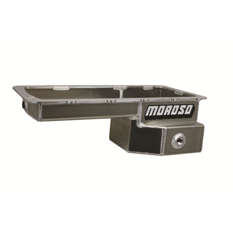 Moroso Road Race Engine Oil Pan - Rear Sump - 7.5 qt - 6.625" Deep - Baffled - Aluminum - Ford Coyote