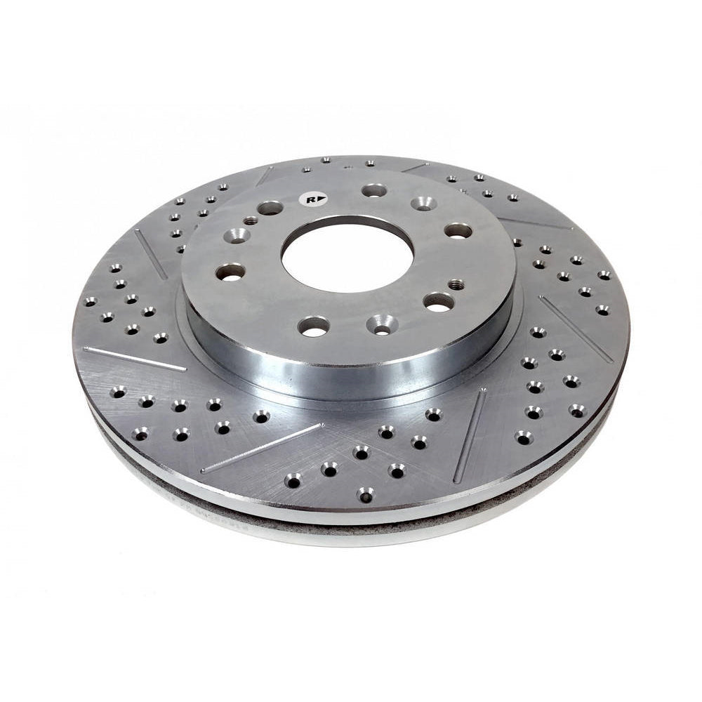 Baer Sport Front Rotor - Drilled / Slotted - 12.990 in OD - 1-Piece - Zinc Plated - GM Fullsize SUV / Truck 2005-2016 - Pair
