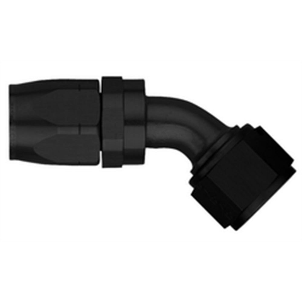 Aeroquip Black Reusable Aluminum -06 AN 45 Swivel Hose End