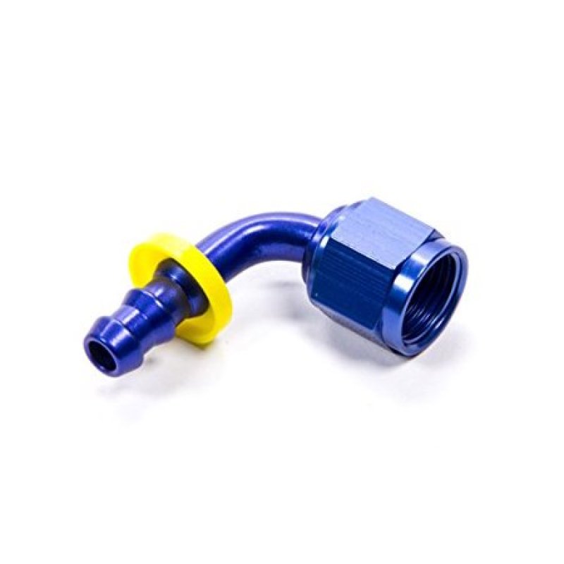 Fragola 90 -8 AN Female to -6 Push-Lite Hose End Reducer