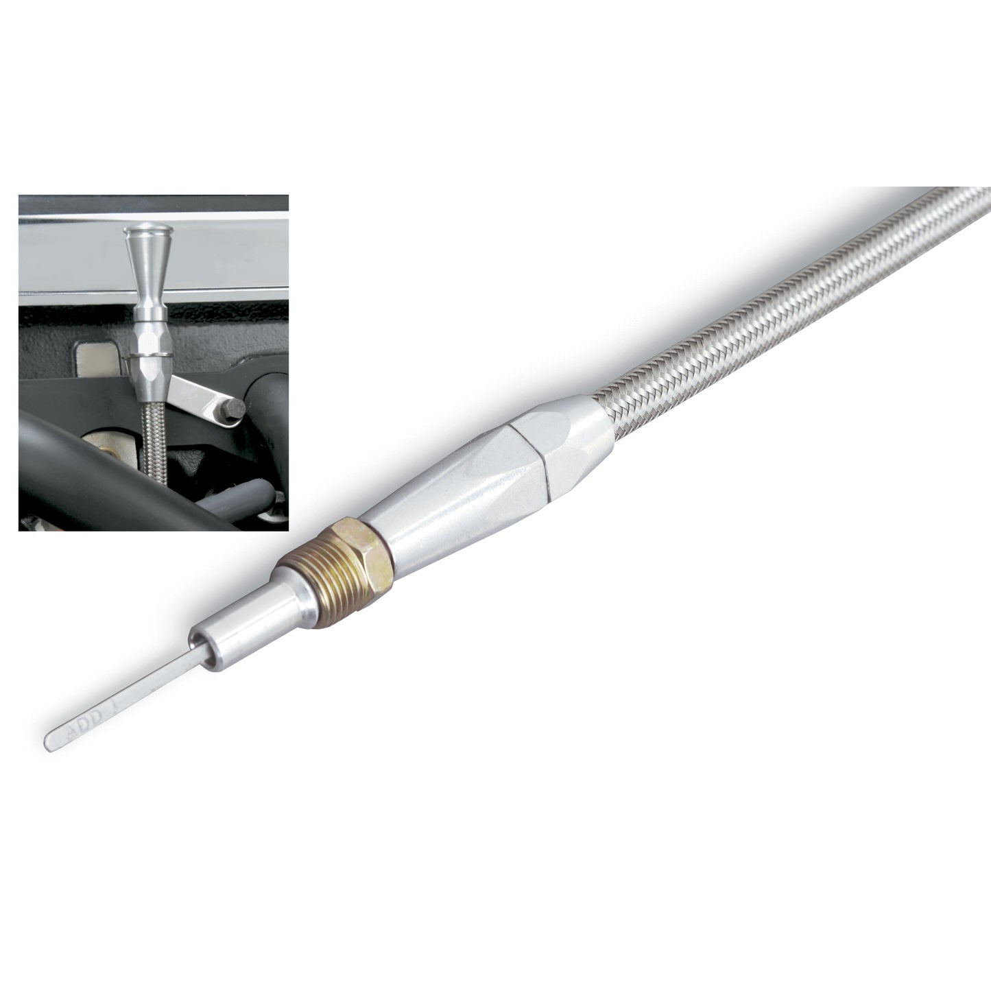 Lokar Engine Oil Dipstick - Pan Mount