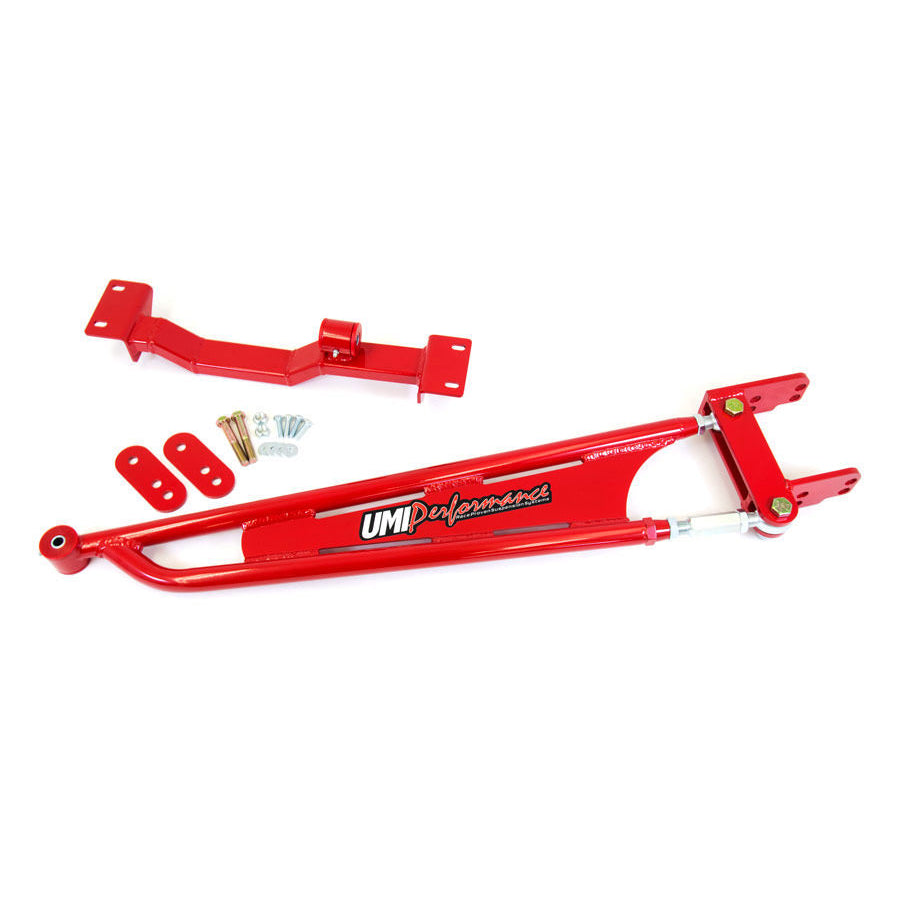 UMI Performance 1993-2002 GM F-Body Tunnel Brace Mounted Torque Arm-Long Tube Header Set-ups - Red