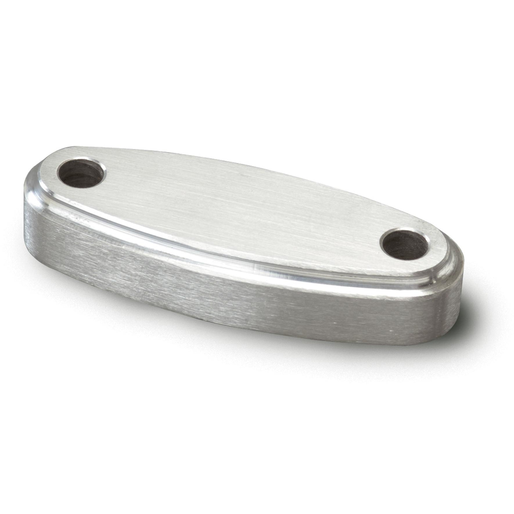 Lokar Oval Gas Pedal Spacer - Floor Mount - Billet Aluminum - Brushed