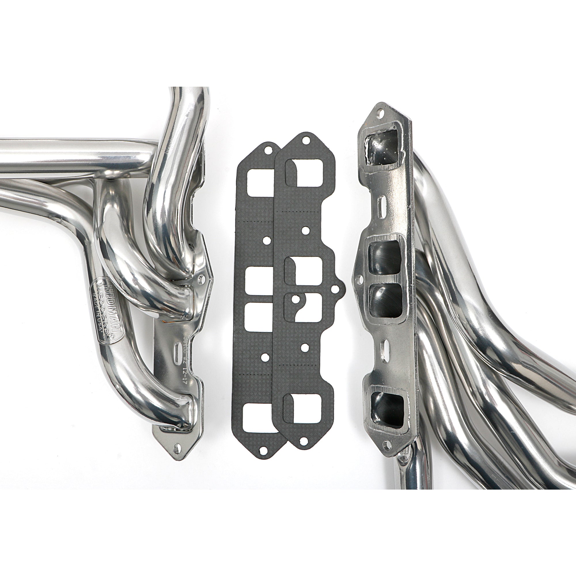 Hedman Street Long Headers - 1-3/4 in Primary - 3 in Collector - Silver Ceramic - GM G-Body 1968-76 (Pair)