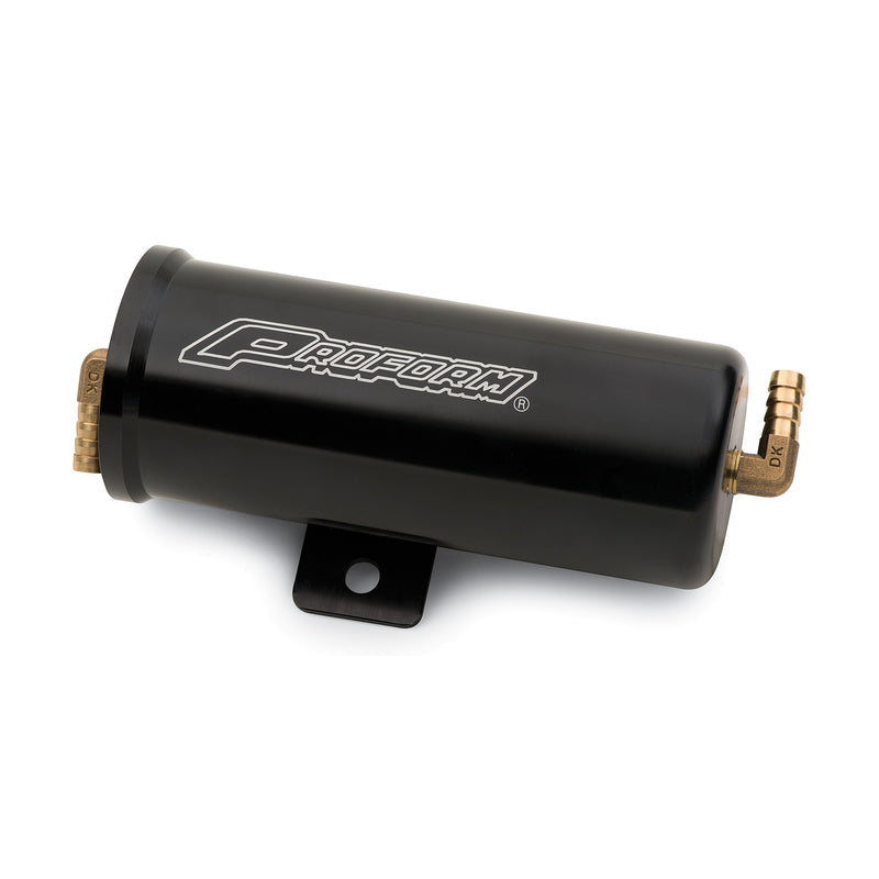 Proform Radiator Overflow Canister - 6-3/4" Tall - 3" OD - Billet Aluminum - Black