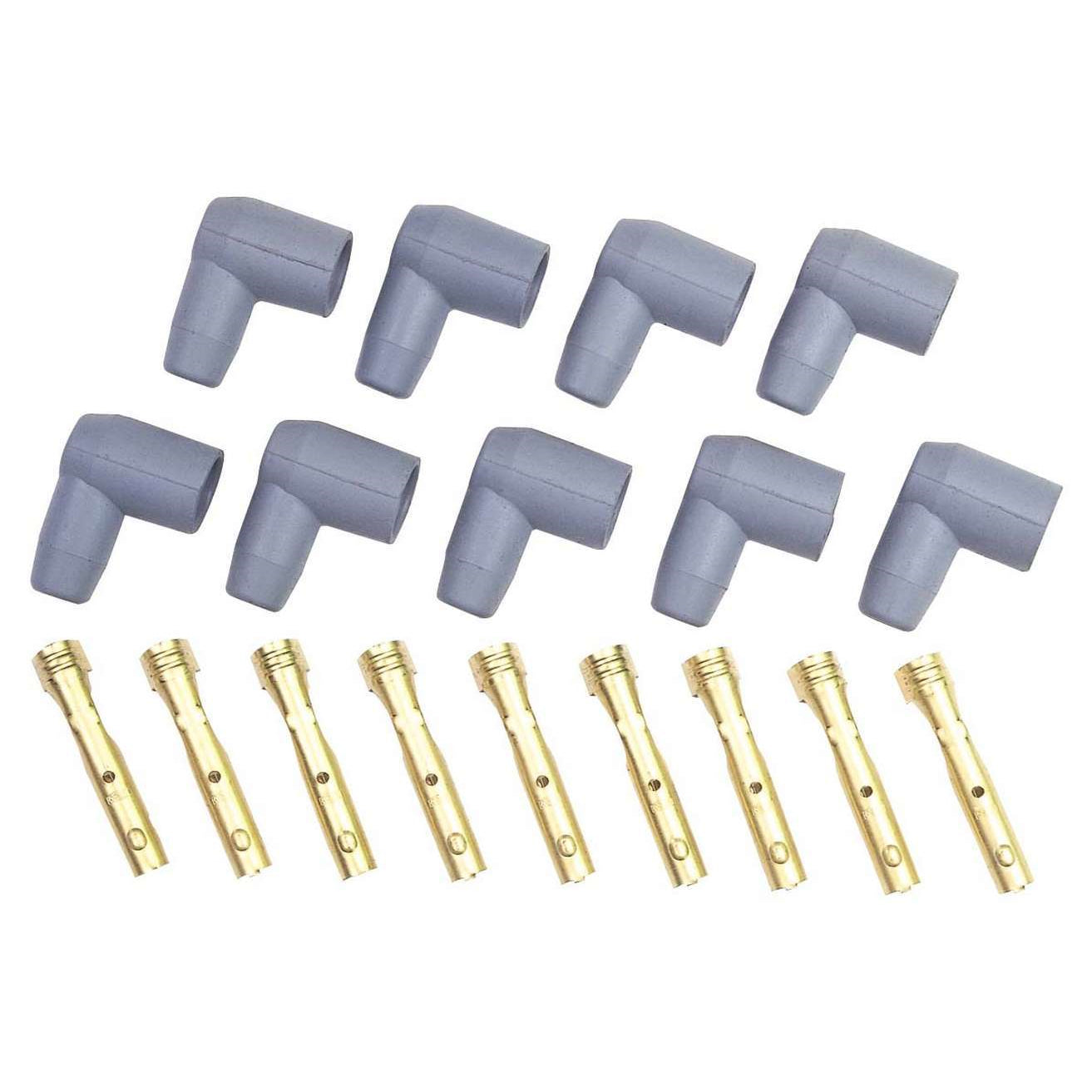 MSD 90° Socket Style Distributor Boot & Terminal Kit - (Set of 9)