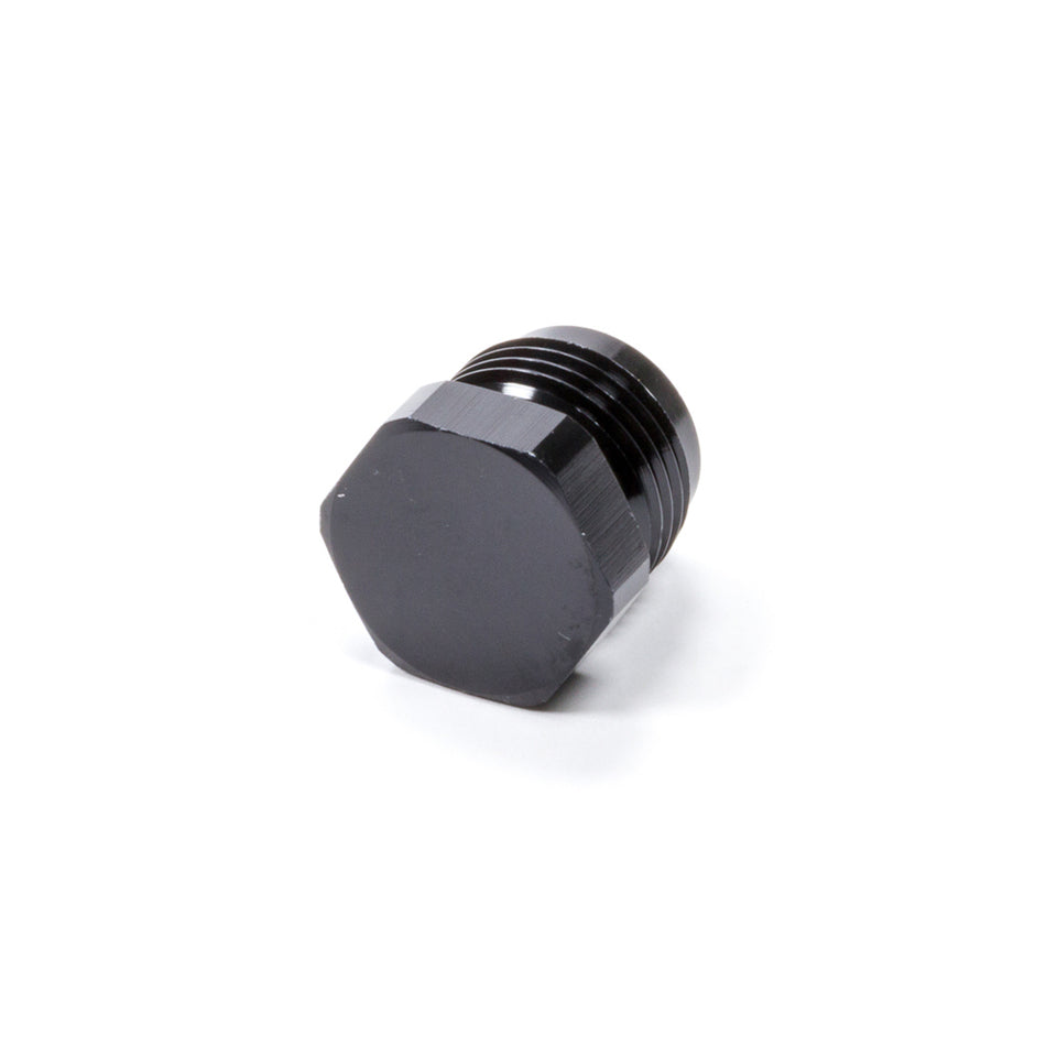 Triple X Race Co. Plug Fitting 8 AN Hex Head Aluminum - Black Anodize