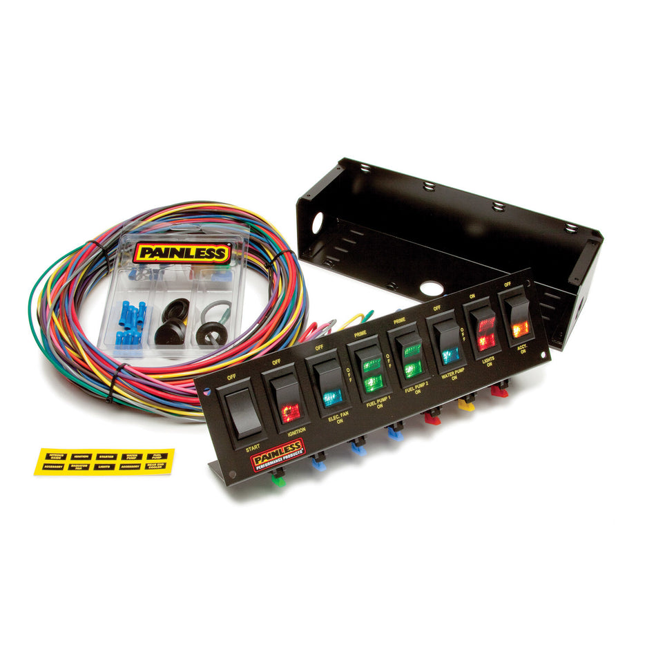 Painless Performance 8 Switch Panel w/ Harness