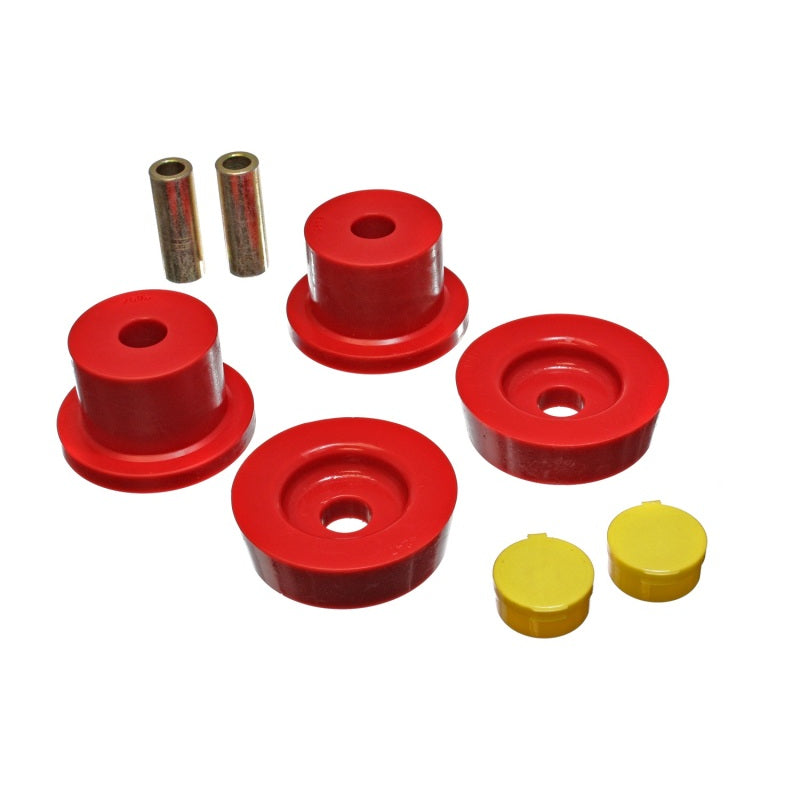Energy Suspension Hyper-Flex Differential Housing Mount Bushing - Red / Cadmium - Mazda Miata 1990-2005