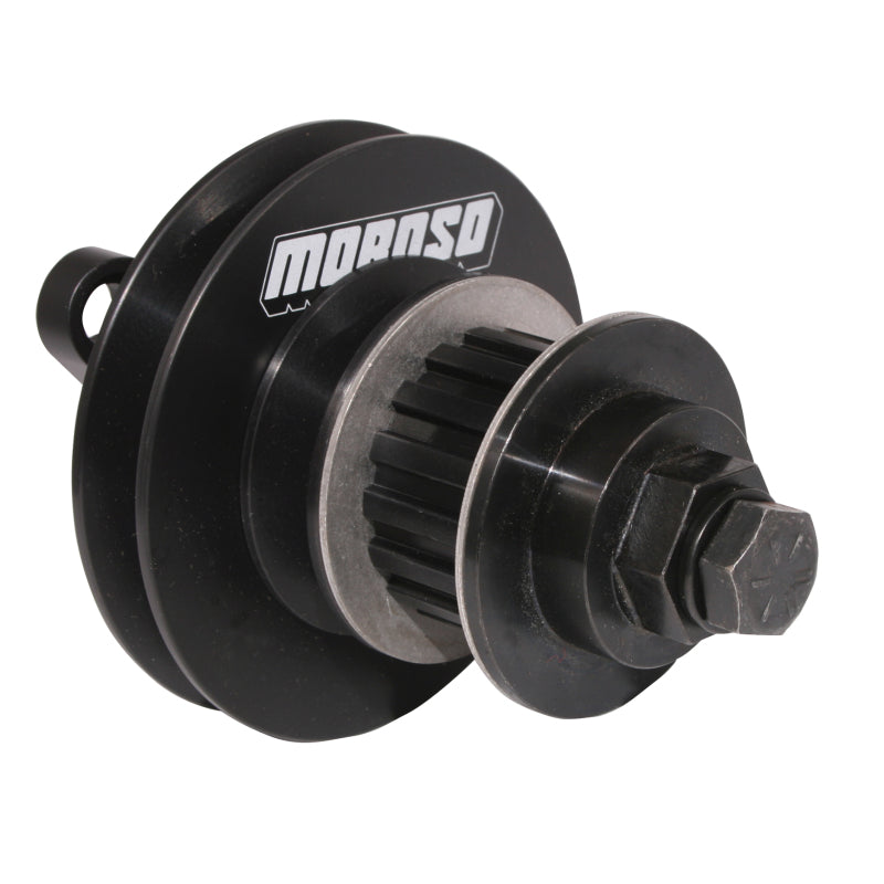 Moroso Crank Mandrel Drive Kit - Gilmer/Guides/Hardware/Spacers - Aluminum - Black Oxide - GM LS-Series
