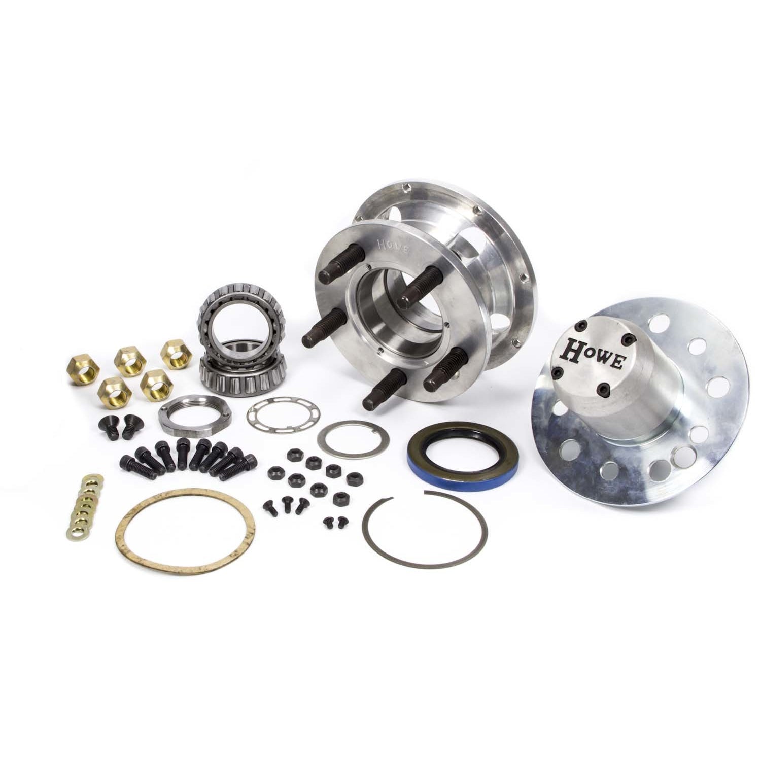 Howe Complete Aluminum 5 x 5" Rear Hub Kit - (8 Bolt Rotor)