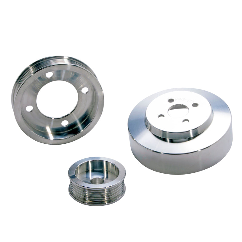 BBK Performance Under Drive Pulley Kit 6 Rib Serpentine Aluminum Polished - Small Block Ford